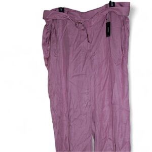 Express Pink Linen Pants